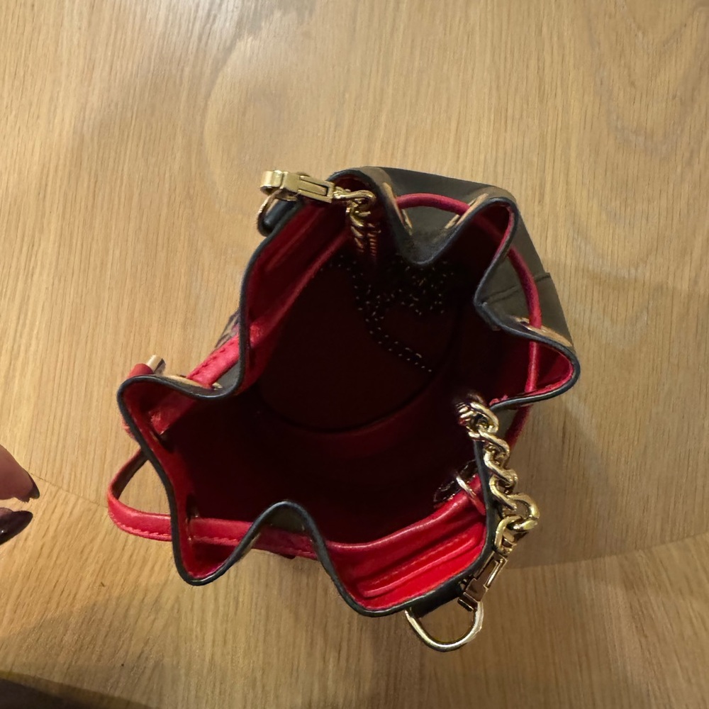 Christian Louboutin Black and Red Embroidered Mini Bag - Picture 4 of 8